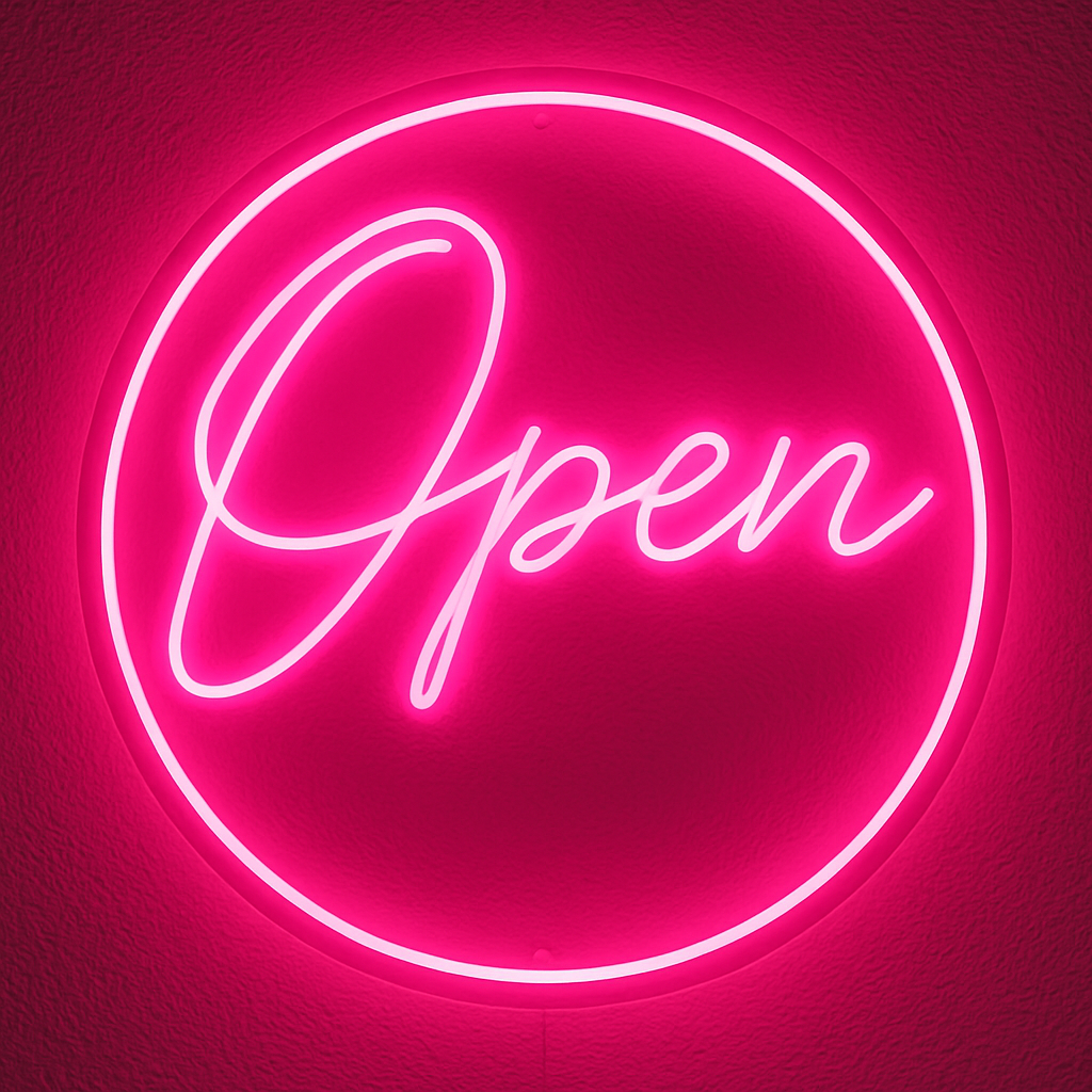 Clayful OPEN LED Sign – Color Changing RGB,Classic Colors