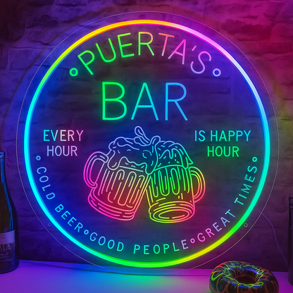 Custom RGB Smart Bar Sign