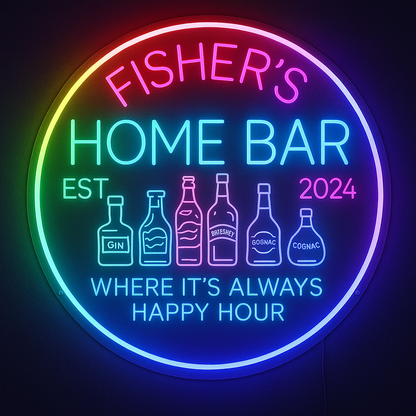 Custom Color Changing Bar Neon Sign