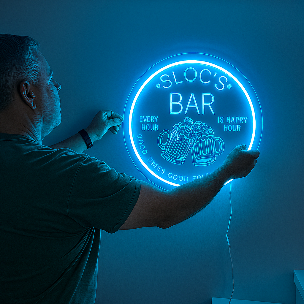 Custom RGB Smart Bar Sign