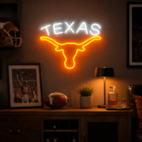 Texas Longhorn neon signs