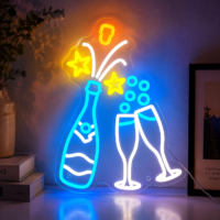 Champagne Celebration LED Neon Sign