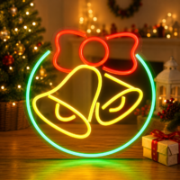 Christmas Bells LED Neon Sign