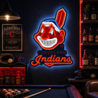 Cleveland Indians Inspired LED Neon Sign