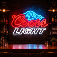 Coors Light Mountain LED Neon Sign