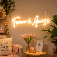 Forever & Always Neon Sign Light