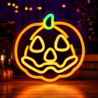 Halloween Pumpkin Neon Sign