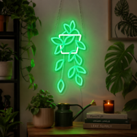 Hanging Plant LED Neon Sign