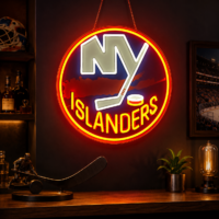 NY Islanders Style LED Neon Sign