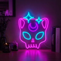 Neon Skull LED Sign