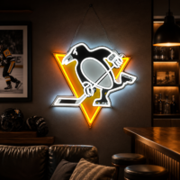 Penguin Hockey LED Neon Sign