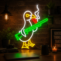 Smoking Duck LED Neon Sign