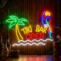 Tiki Bar OPEN LED Neon Sign