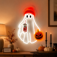 Ghost Pumpkin Neon Sign